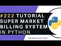 Build a Customer Billing System Python