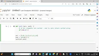 Recursive Bubble Sort