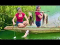 Download Lagu Hoang Luyen dropped her fishing hook overnight and caught a huge catch of catfish from the riverbed.