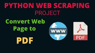 Python web scraping project - convert web page to pdf