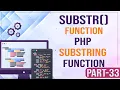 substr function substr function in PHP PHP substring function PHP Tutorial