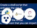 Daemonizing a python script in debian using virtualenv