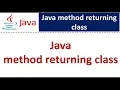 Java method returning class Java Tutorial