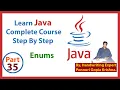 Learn Java Complete Course Step By Step Enums By Ponnuri Gopie Krishna Part - 35