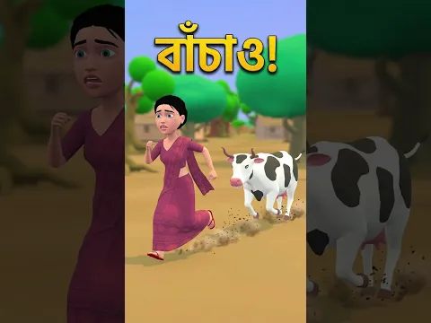 বউ আর গরু Bangla Funny Animation 1 #animation