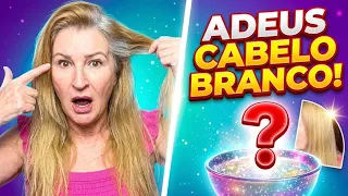 Cobri o cabelo Branco de uma forma diferente 🤭 #cabelobranco #cabelo 