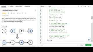 Swap Nodes in Pairs - Leetcode 24