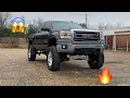 GMC SIERRA 10 CHROME FTS LIFT ON 37s WITH 2 SPACERS Full Throttle Suspension
