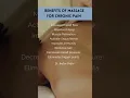 Benefits of Massage