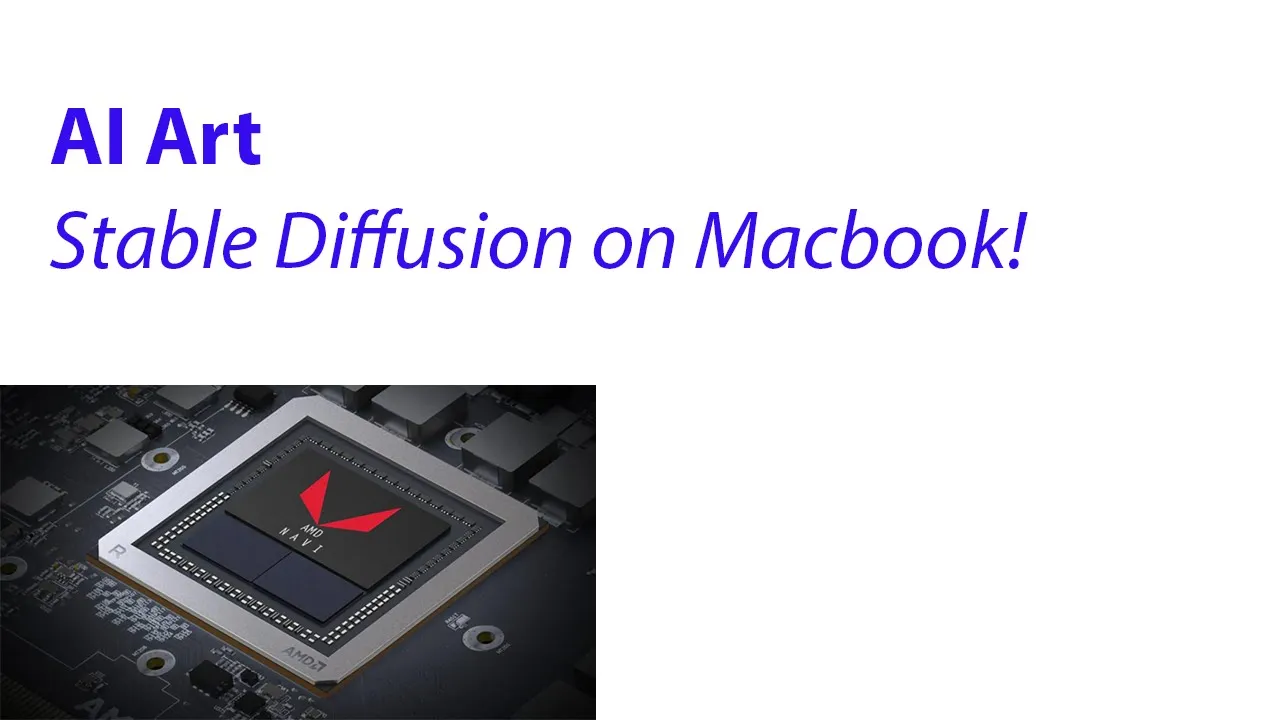 Macbook (AMD GPU, M1/M2) running stable diffusion demo and tutorial part 2 - Mac AI Tutorial Video Thumbnail