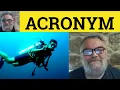 Acronym - Meaning
