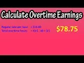 How To Calculate Overtime Earnings From Hourly Pay Rate - Formula For Calculating Overtime Pay