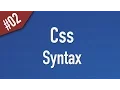Learn Css in Arabic - Syntax and How to Write Css Code