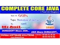 Core Java - OOPs Restrictions of constructor Super