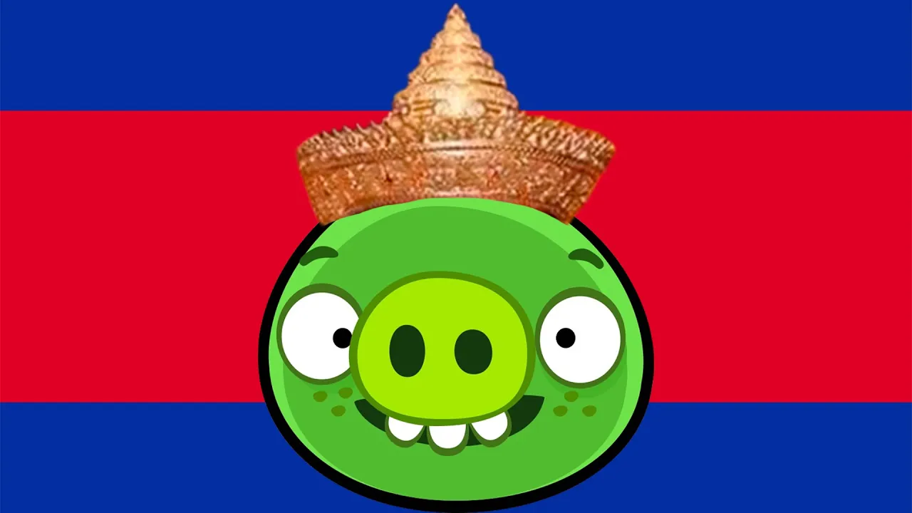 Bad Piggies went to Cambodia