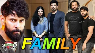 Chiyaan Vikram Family With Parents Wife Son Daughter and Uncle