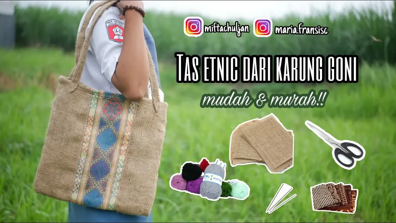 Karung bekas jadi tas ransel