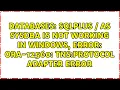 sqlplus as sysdba is not working in windows ERROR ORA-12560 TNS protocol adapter error