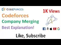 Codeforces Company Merging Logic Explained With Example Java Solution Explained As Well