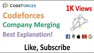 Codeforces Company Merging Logic Explained With Example Java Solution Explained As Well