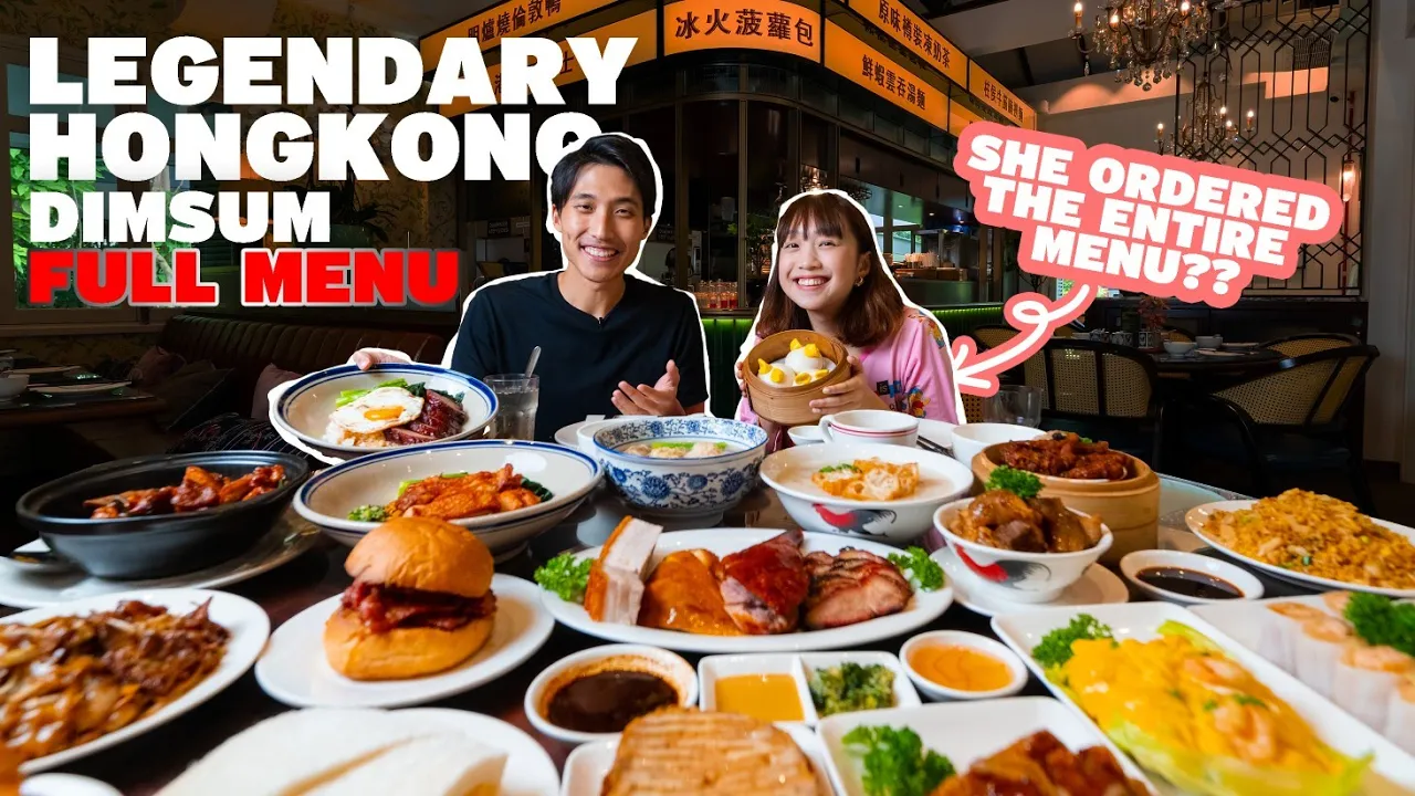 LEGENDARY HONGKONG FULL MENU CHALLENGE!   SHE ORDERED EVERY SINGLE DISH!   Best HK restaurant in SG?