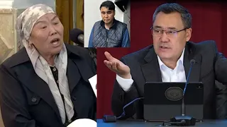 Садыр Жапаров Имамидин Ташовдун апасына жооп берип “Мен силерге ушак айтып жаткан жокмун да!” деди