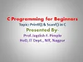 Lecture-8-Printf Scanf in C Programming