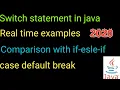 Java in Telugu - switch control statement in java How to use case default break in switch