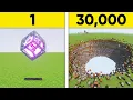 Blasting 30 000 End Crystals in Bedrock Edition