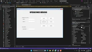 OPERACIONES BASICAS EN VISUAL BASIC