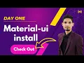 Reactjs material ui tutorial in Urdu Hindi Installation