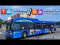 NYCT Bus M100 Bx7 Bronx Action via University Ave Bx11 Bx36s Using New Flyer XD40s More