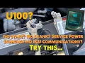Chevy Cruze No Start Service Power Steering No Crank U100 Chassis code No Communications Try this