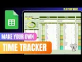 Time Blocking Planner in Google Sheets Digital Weekly Schedule Template FREE tutorial