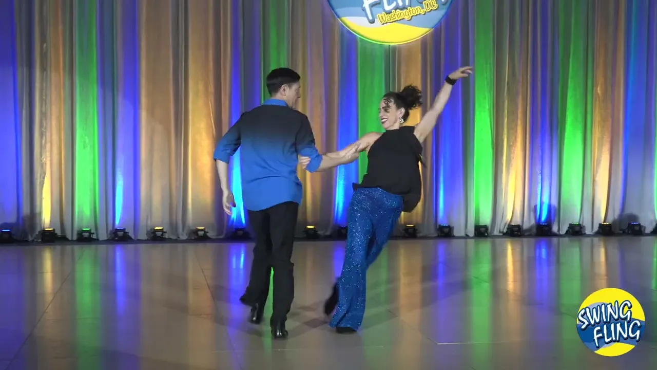 2025 Swing Fling Intermediate Advanced ProAm Spotlight Chris Tuey with Lara Deni   4K