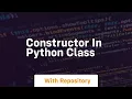 constructor in python class