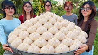 Amazing cooking juicy chicken filled dumplings recipe | Amazing video