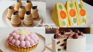 역대급 비주얼 디저트 대공개✨ 카페 작업실 풍경부터 소소한 일상까지~ | Dessert Cafe Vlog