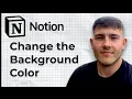How to Change the Background Color in Notion 2025 Guide