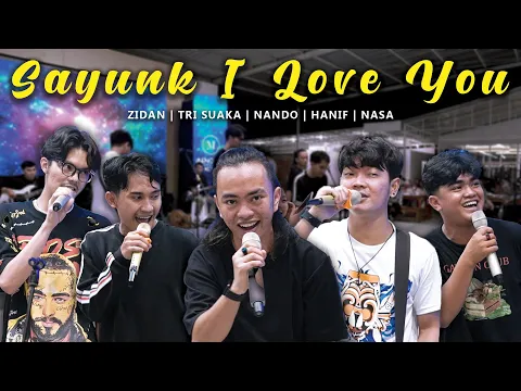 Download MP3 SAYUNK I LOVE YOU - CHOMBI (LIVE NGAMEN) ZIDAN, TRI SUAKA, NANDO, HANIF, NASA