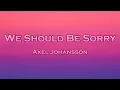 Download Lagu Axel Johansson - We Should Be Sorry (Lyrics)