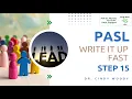 PASL Write It Up Fast Step 15