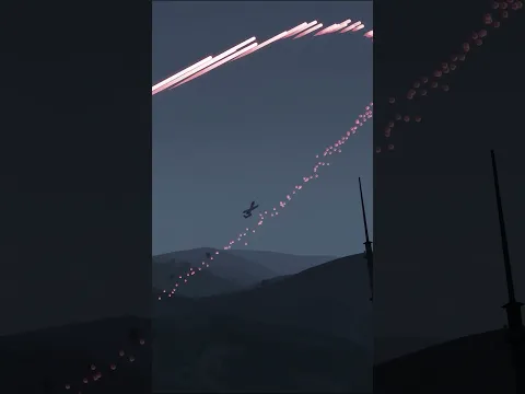 A-10 Dodges INSANE C-RAM BULLET Stream at Night! #military #militarysimulation