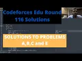 Codeforces Educational Round 116 Solutions Problems A B C and E