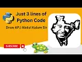 Draw APJ Abdul Kalam Sir Sketch in Python Just 3 lines of Python Code Turtle graphics