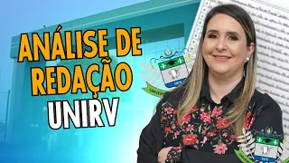 ANÁLISE DE REDAÇÃO UNIRV #1 | Nota MÁXIMA! - Prof Thalita Oliveira