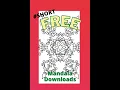 Download 3 PDF Adult Coloring Mandala Files to Color and Share for the Holidays