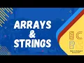 Session 3 Arrays Strings