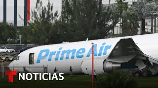 Avión de carga se estrella al intentar aterrizar en el aeropuerto de Miami