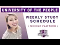 How the study works in a week at UoPeople Newbies need to know